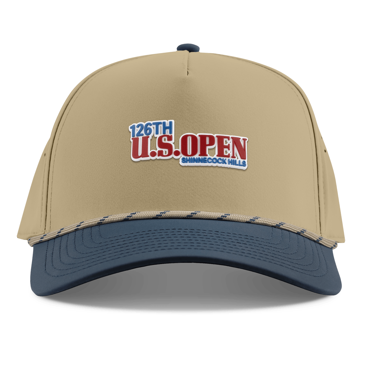 2026 U.S. Open Color Stacked Curved 5 Panel Rope Desert/Orion