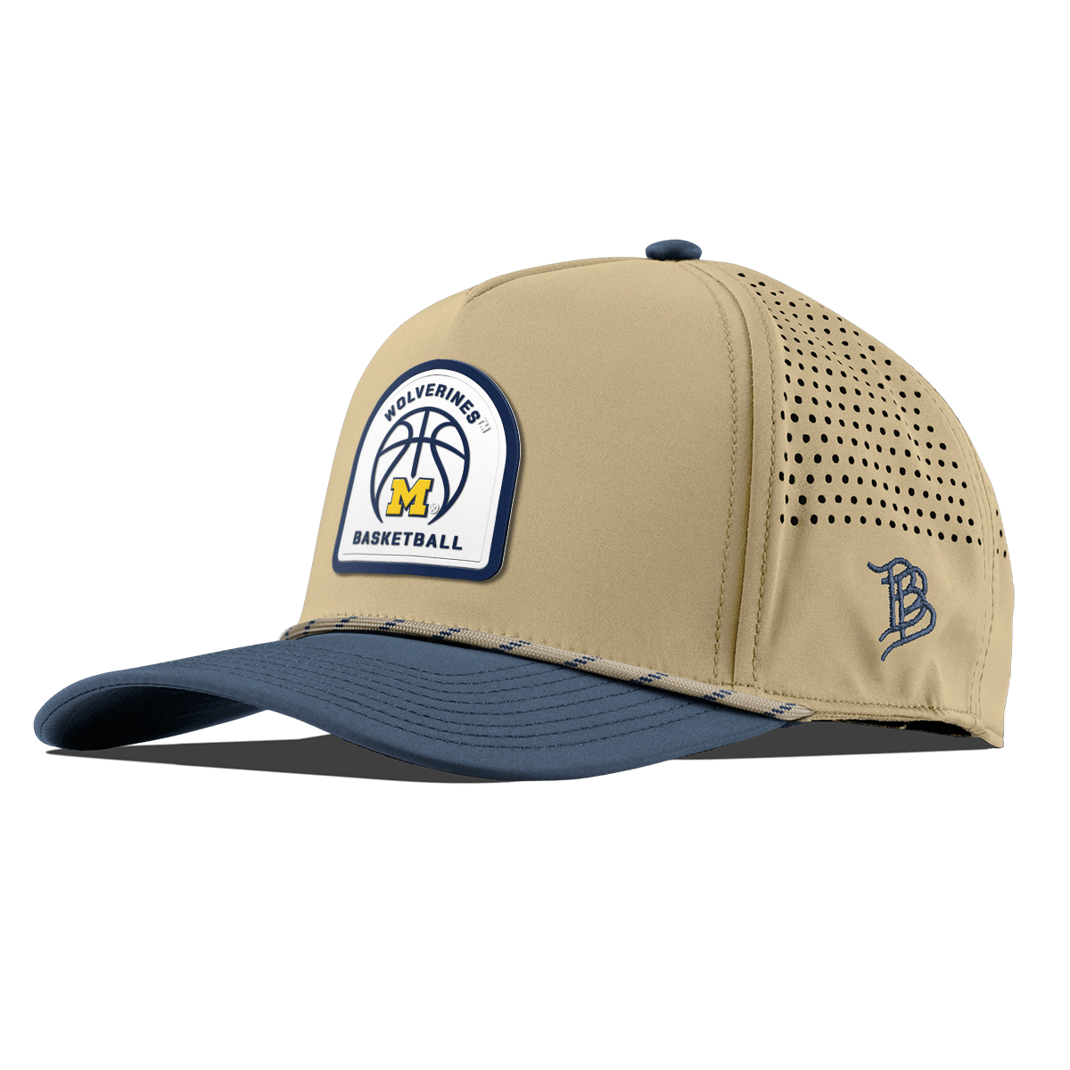 University of Michigan "Michigan Basketball" Curved 5 Panel Rope Desert/Orion