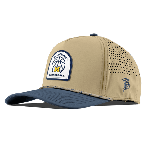 University of Michigan "Michigan Basketball" Curved 5 Panel Rope Desert/Orion