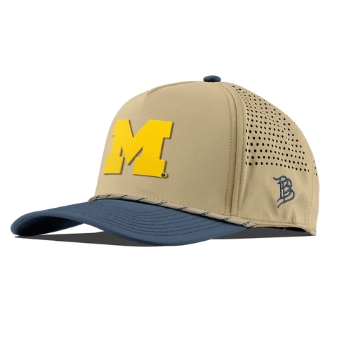 University of Michigan "Michigan Gold Block" Curved 5 Panel Rope Desert/Orion