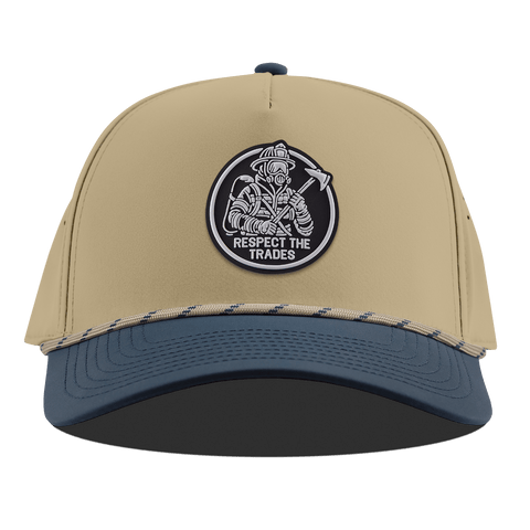 Respect The Trades Firefighter Curved 5 Panel Rope Desert/Orion