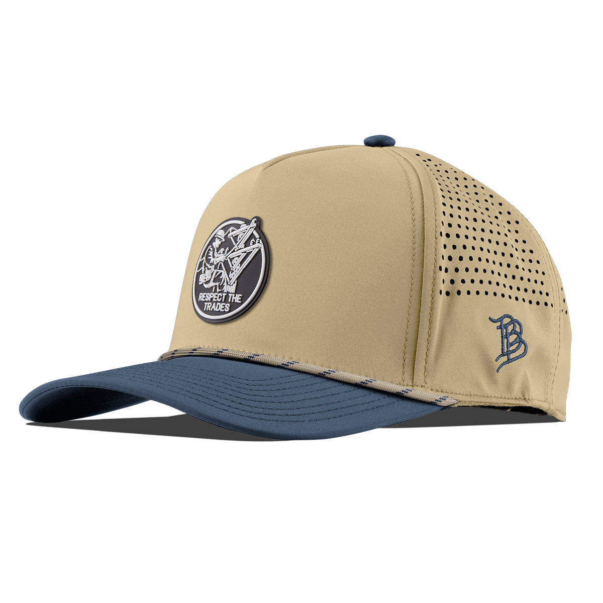 Respect The Trades Lineman Curved 5 Panel Rope Desert/Orion