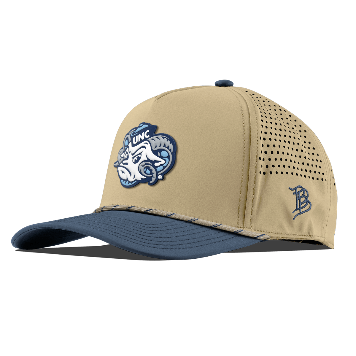 University of North Carolina "UNC Rameses" Curved 5 Panel Rope Desert/Orion