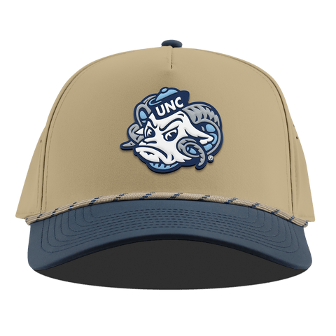 University of North Carolina "UNC Rameses" Curved 5 Panel Rope Desert/Orion