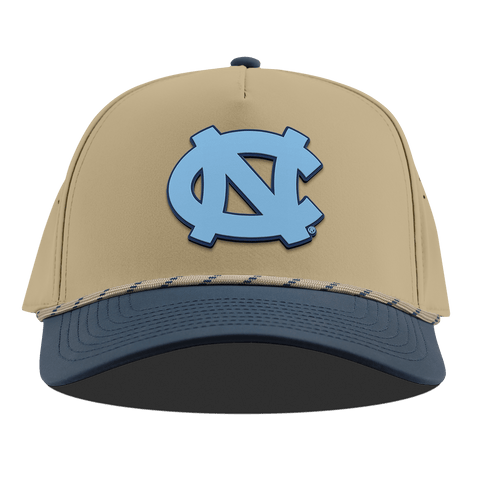 University of North Carolina "UNC Team Logo Carolina Blue" Curved 5 Panel Rope Desert/Orion