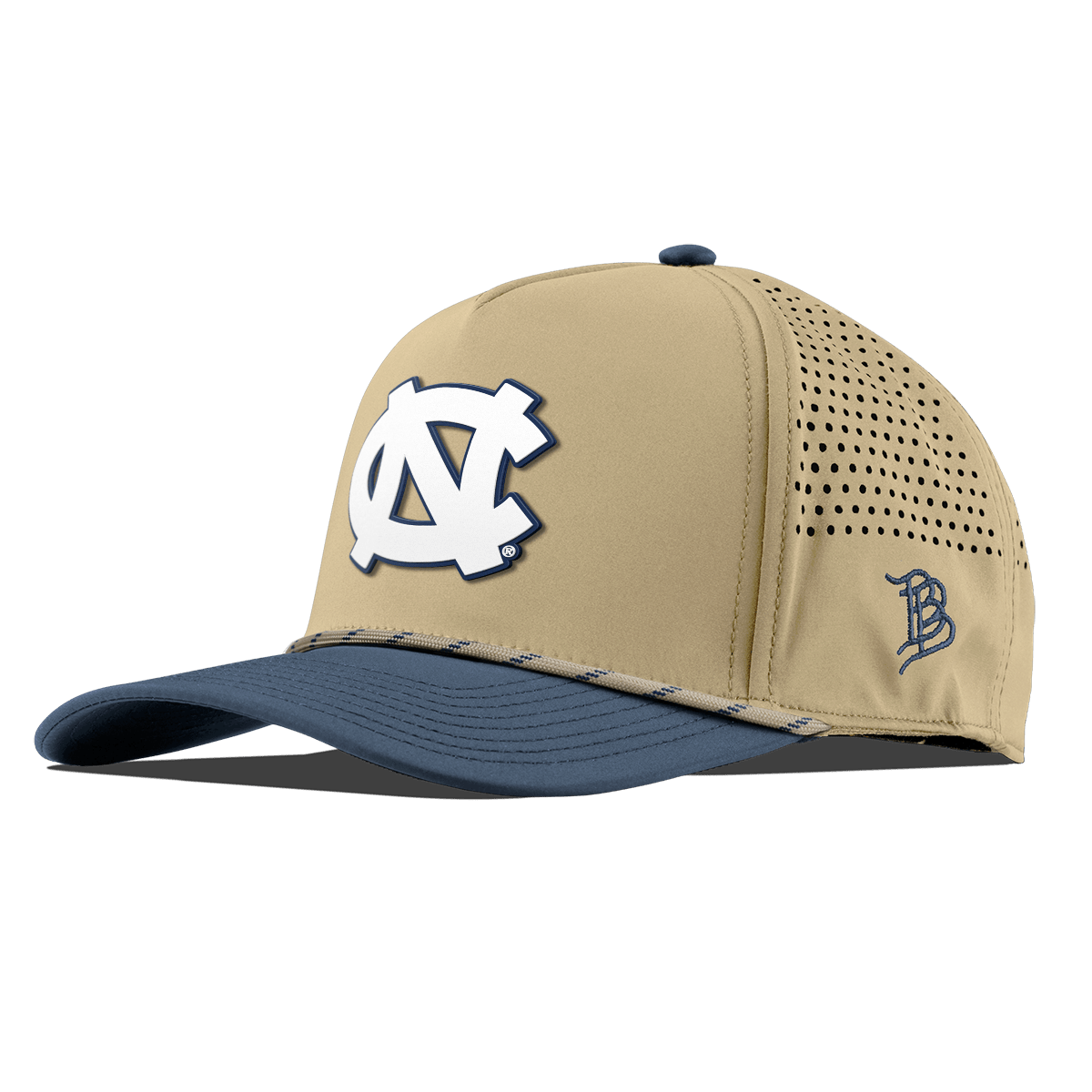University of North Carolina "UNC Team Logo" Curved 5 Panel Rope Desert/Orion