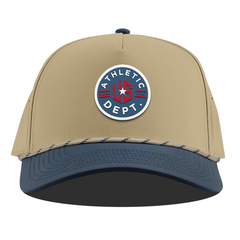 US Athletic Curved 5 Panel Rope Desert/Orion