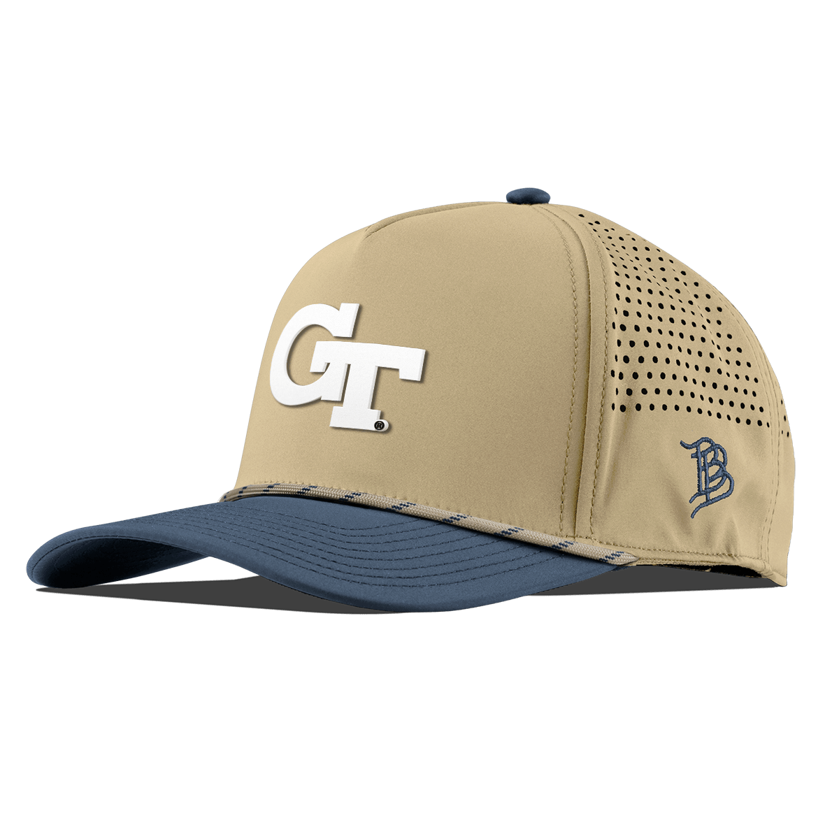 Georgia Tech University "Vintage Georgia Tech Team Logo" Curved 5 Panel Rope Desert/Orion