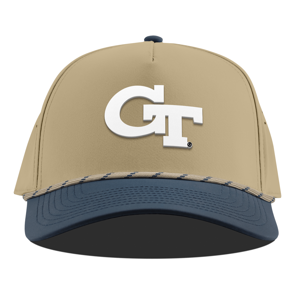 Georgia Tech University "Vintage Georgia Tech Team Logo" Curved 5 Panel Rope Desert/Orion