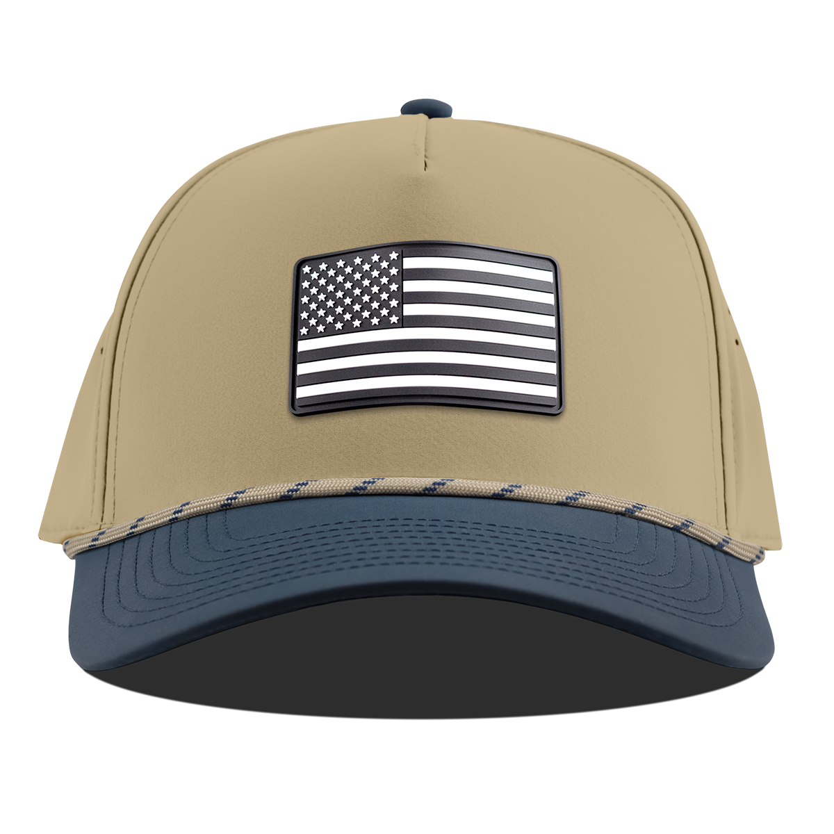Vintage Old Glory Curved 5 Panel Rope Desert/Orion