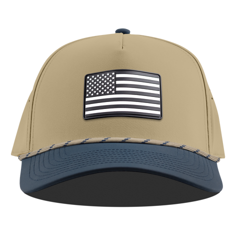 Vintage Old Glory Curved 5 Panel Rope Desert/Orion