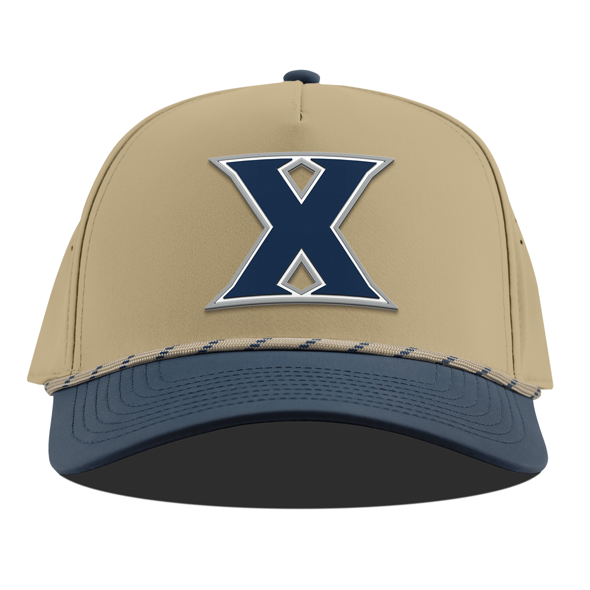 Xavier University "Xavier Block" Curved 5 Panel Rope Desert/Orion