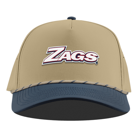 Gonzaga University "Zags Block" Curved 5 Panel Rope Desert/Orion