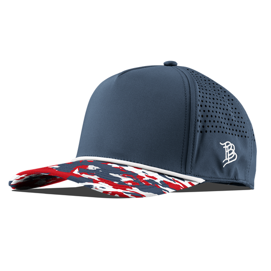 Bare Curved 5 Panel Rope Orion/USA Camo + White Rope