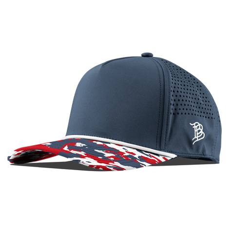 Bare Curved 5 Panel Rope Orion/USA Camo + White Rope