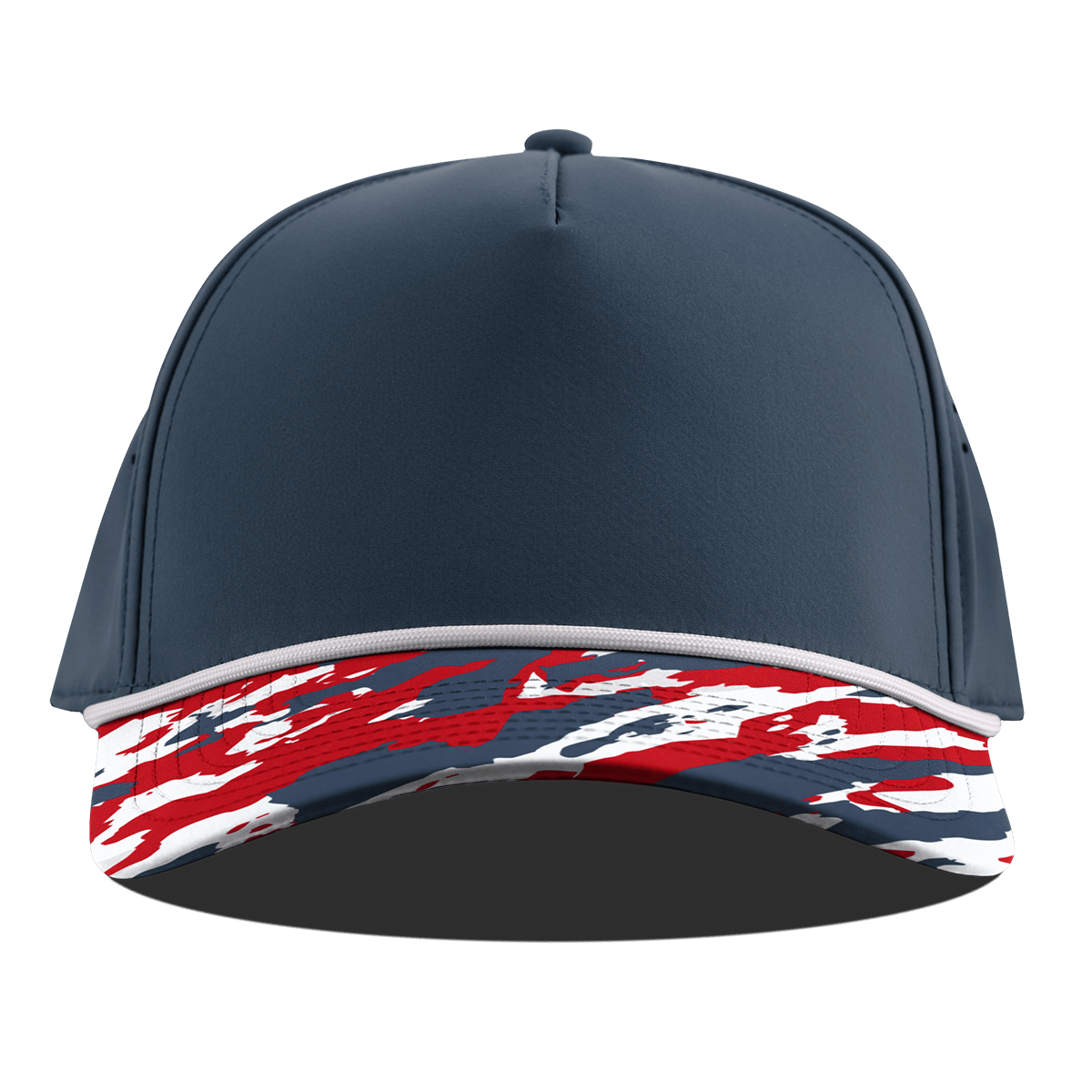 Bare Curved 5 Panel Rope Orion/USA Camo + White Rope