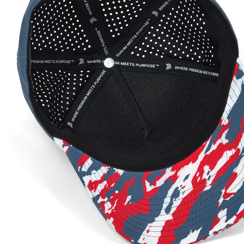 Bare Curved 5 Panel Rope Orion/USA Camo + White Rope