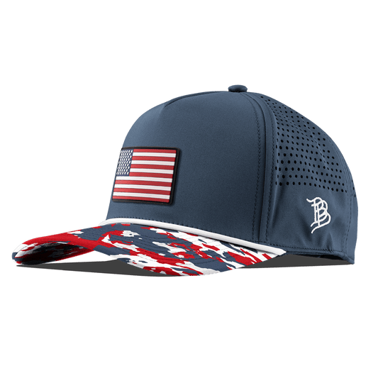 Old Glory Curved 5 Panel Rope Orion/USA Camo + White Rope