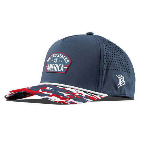 United States of America Badge Curved 5 Panel Rope