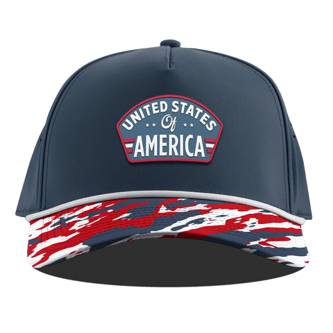 United States of America Badge Curved 5 Panel Rope