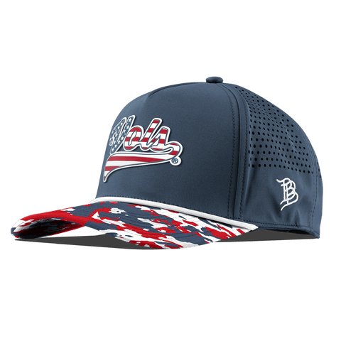 University of Tennessee "Vols Stars & Stripes" Curved 5 Panel Rope Orion/USA Camo + White Rope