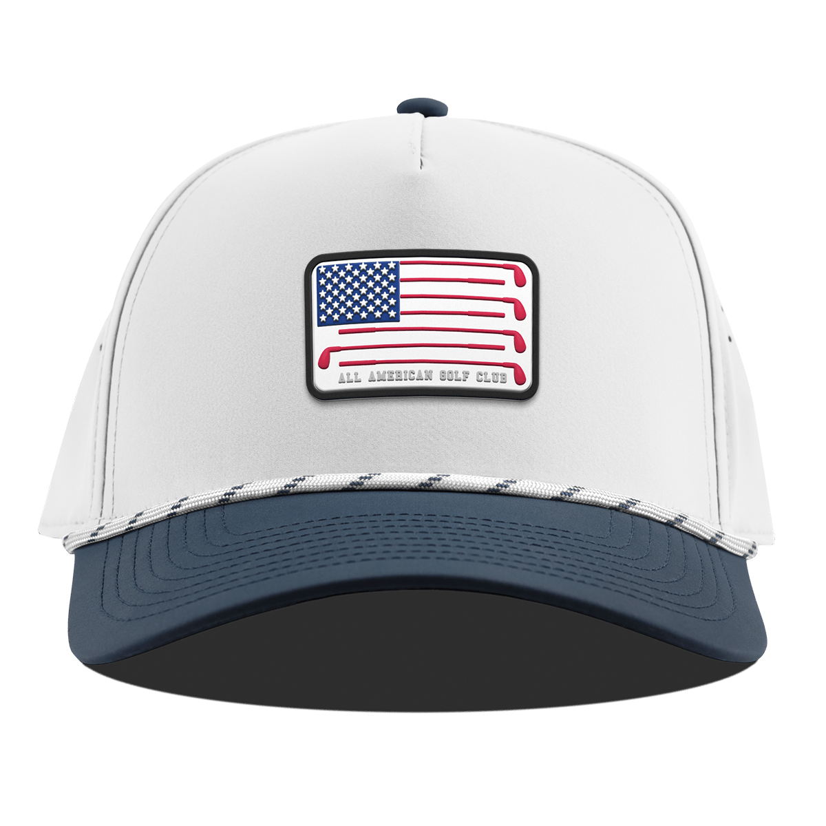 Hailey Ostrom "All American Golf Club" Curved 5 Panel Rope White/Orion