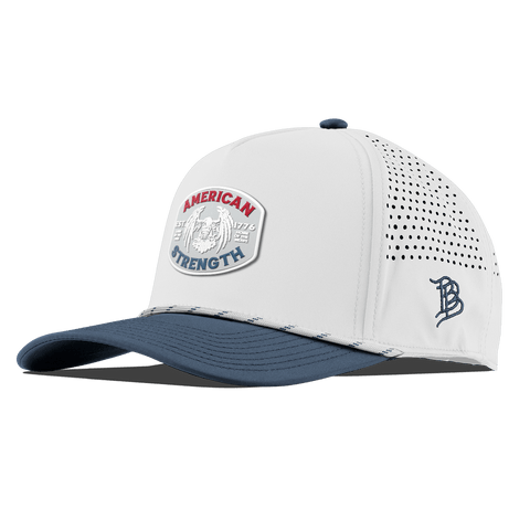American Strength USA Curved 5 Panel Rope White/Orion