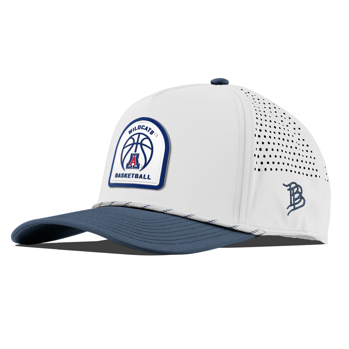 University of Arizona "Arizona Basketball" Curved 5 Panel Rope White/Orion