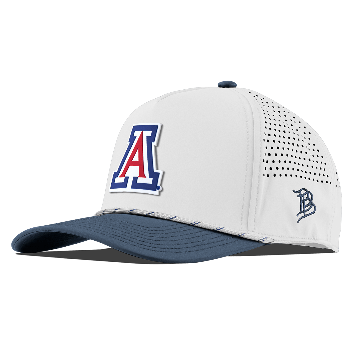 University of Arizona "Arizona Block" Curved 5 Panel Rope White/Orion