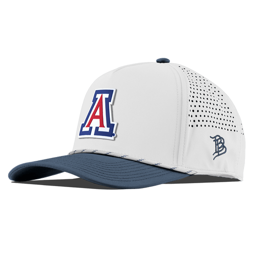 University of Arizona "Arizona Block" Curved 5 Panel Rope White/Orion
