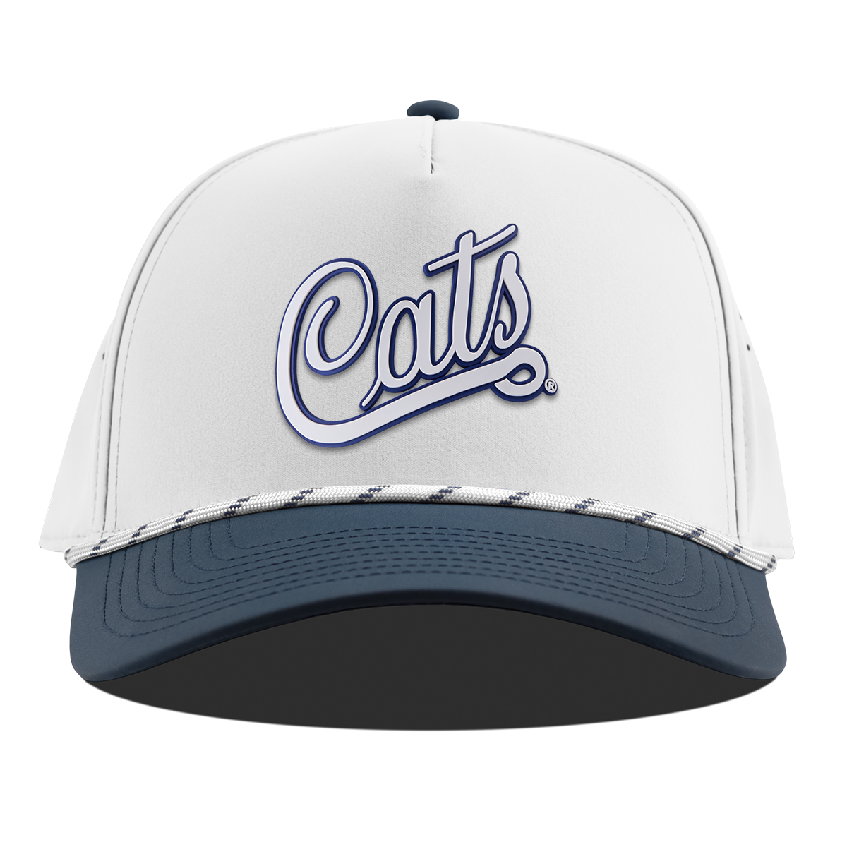 University of Arizona "Arizona Cats Script" Curved 5 Panel Rope White/Orion