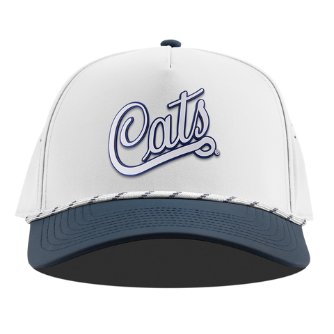 University of Arizona "Arizona Cats Script" Curved 5 Panel Rope White/Orion