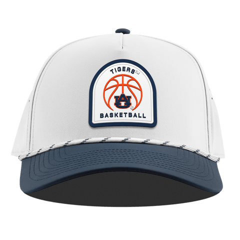 Auburn University "Auburn Basketball" Curved 5 Panel Rope White/Orion