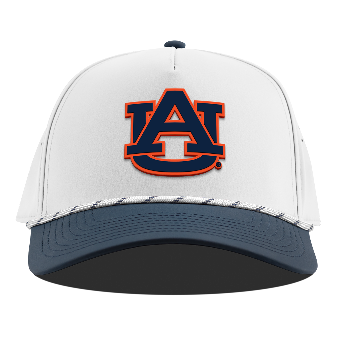 Auburn University "Auburn Team Logo" Curved 5 Panel Rope White/Orion