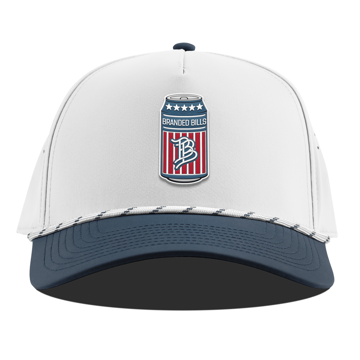 BB Brew Curved 5 Panel Rope White/Orion