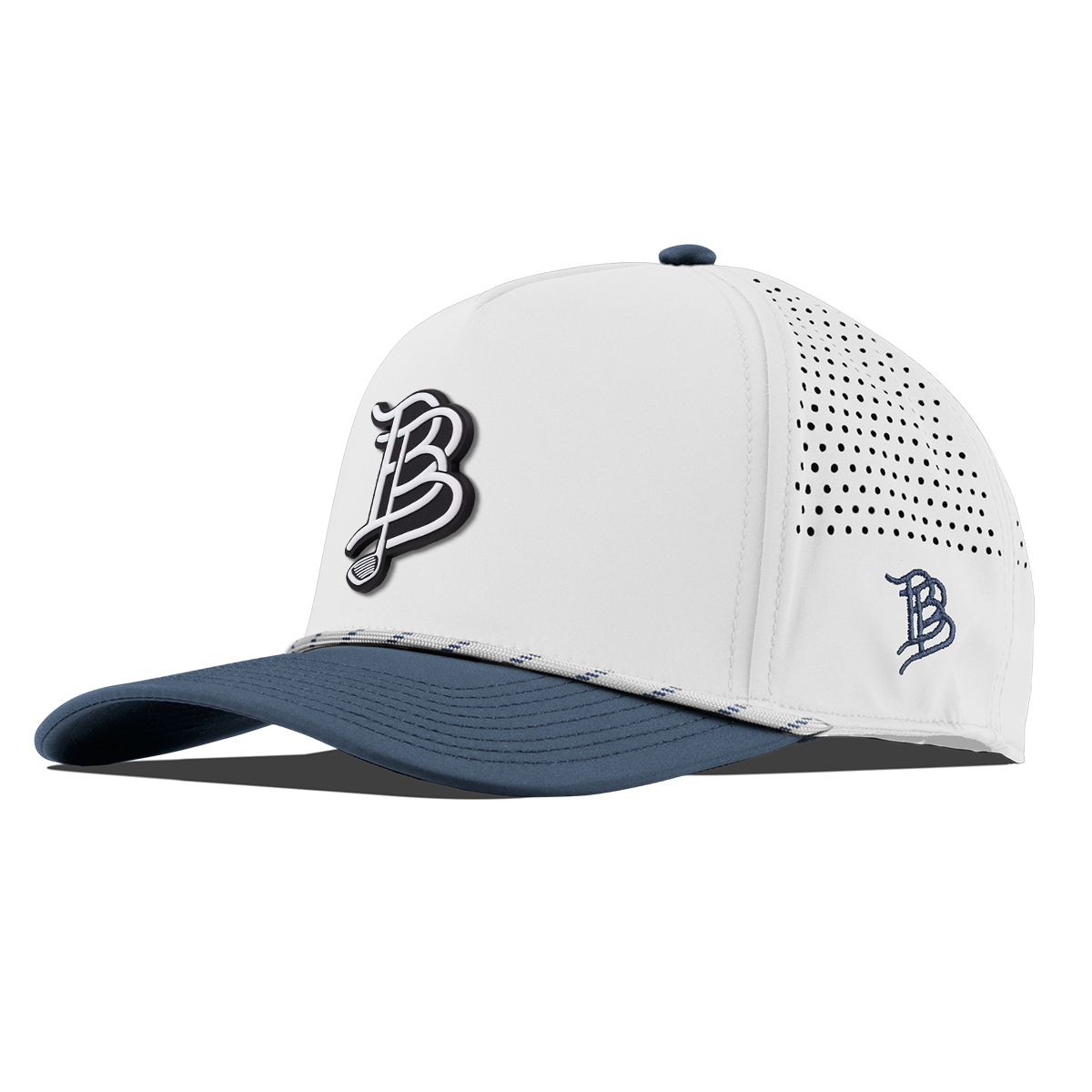 BB Golf Cutout PVC Curved 5 Panel Rope White/Orion