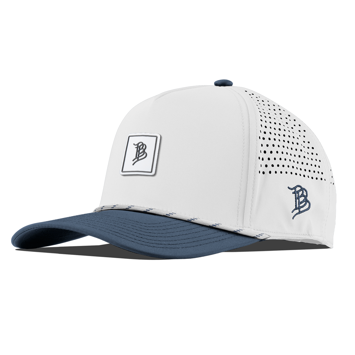 BB Square Icon PVC Curved 5 Panel Rope White/Orion