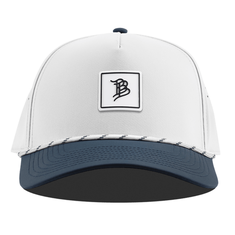 BB Square Icon PVC Curved 5 Panel Rope White/Orion