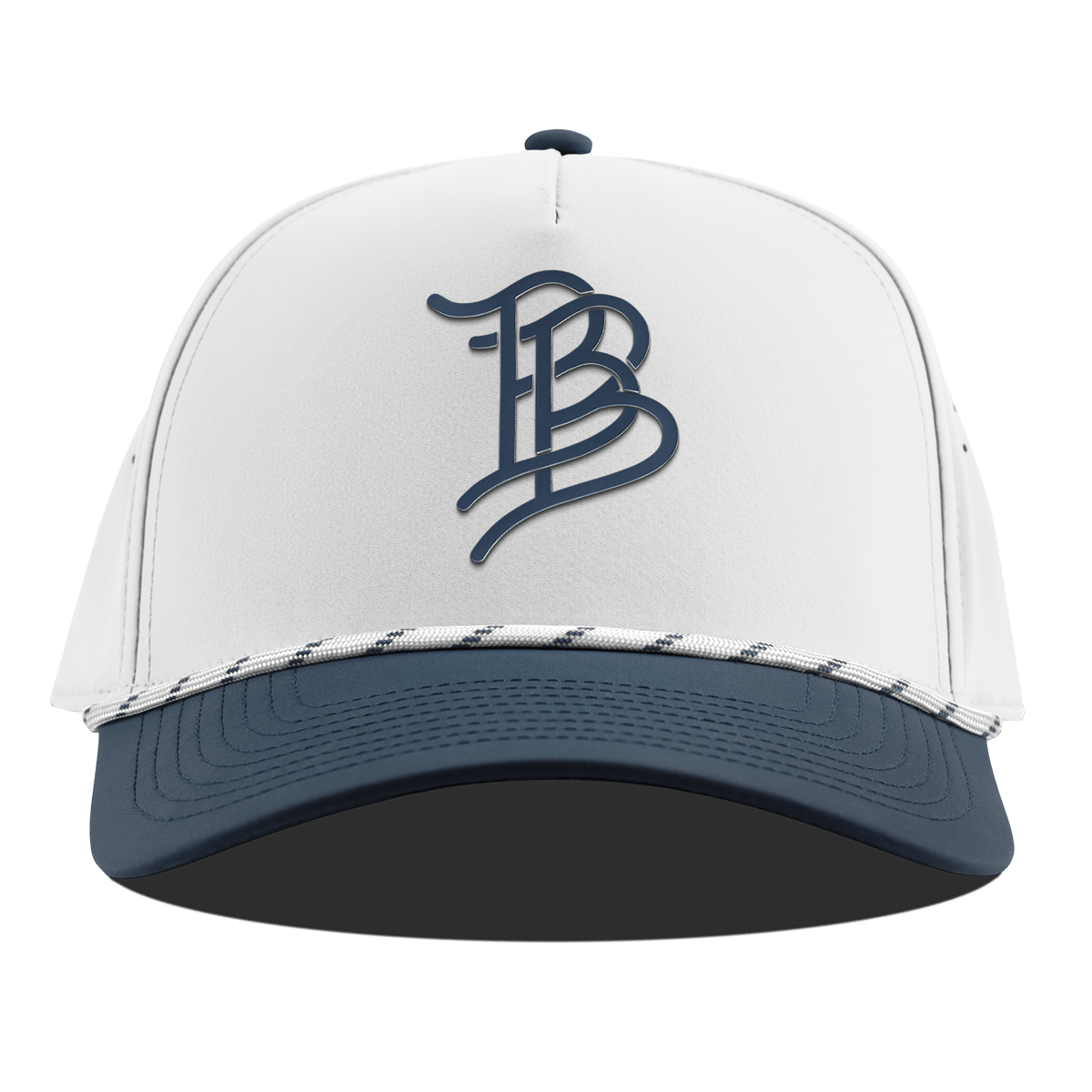 Stacked BB Icon Curved 5 Panel Rope White/Orion