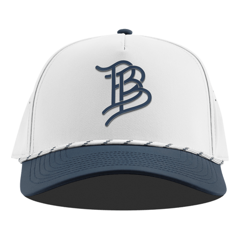 Stacked BB Icon Curved 5 Panel Rope White/Orion