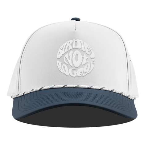 Birdies Not Bogeys® Curved 5 Panel Rope White/Orion