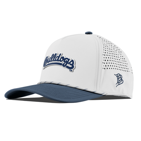 Fresno State University "Bulldogs Script Navy" Curved 5 Panel Rope White/Orion