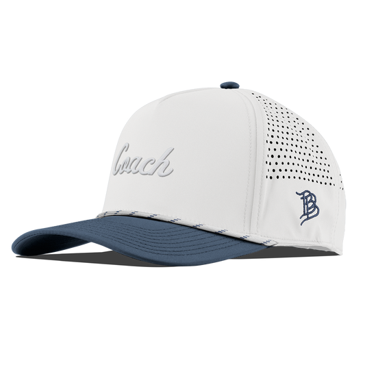 Coach Curved 5 Panel Rope (White Script) White/Orion