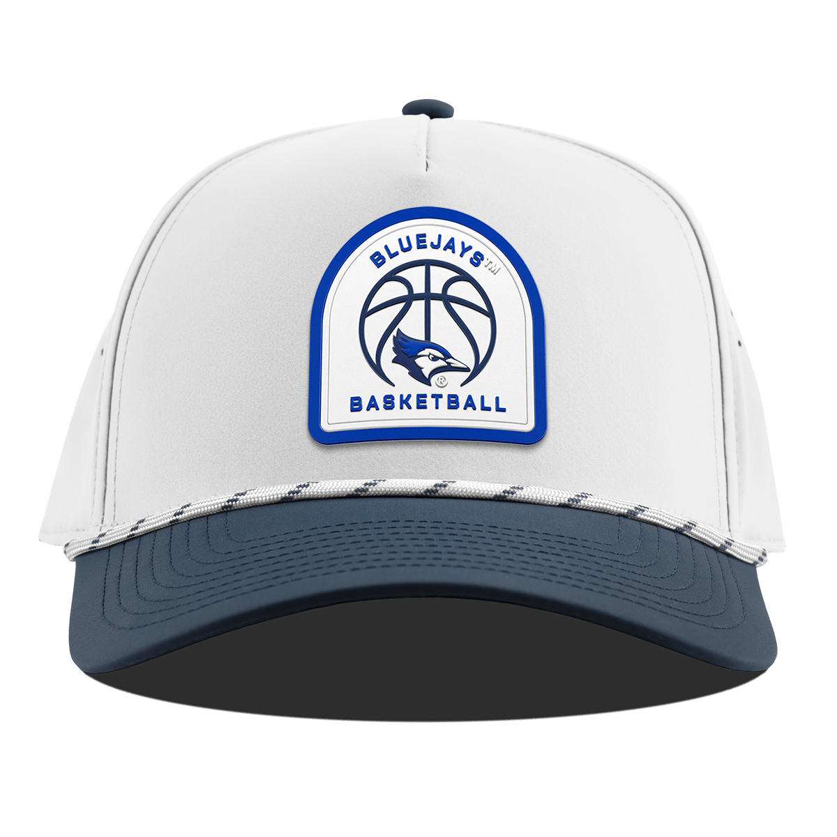 Creighton University "Creighton Basketball" Curved 5 Panel Rope White/Orion