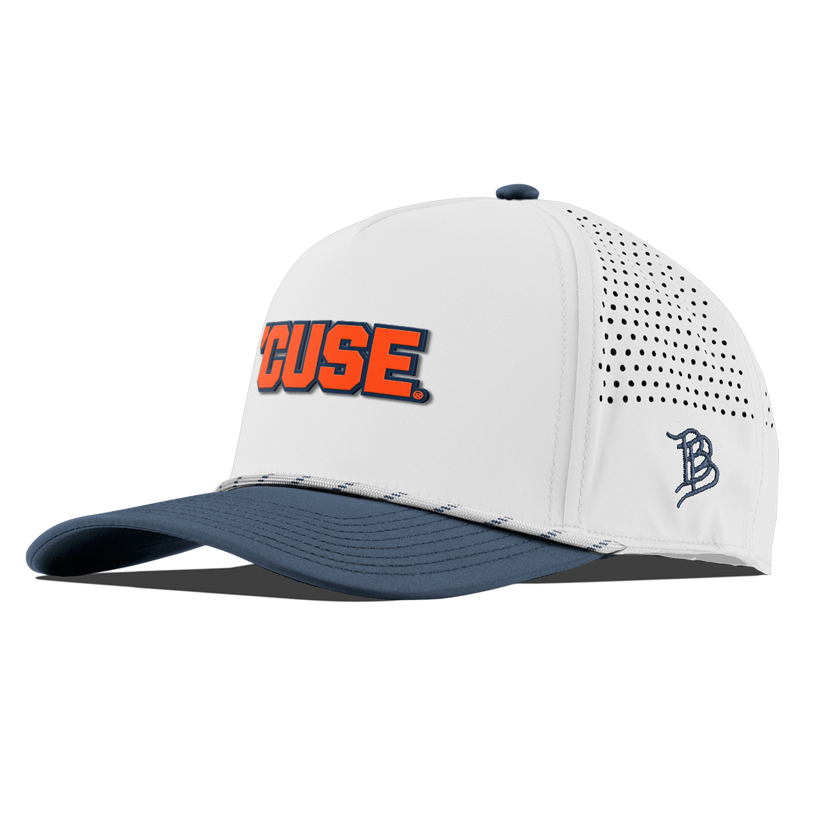 Syracuse University "Cuse Block" Curved 5 Panel Rope White/Orion