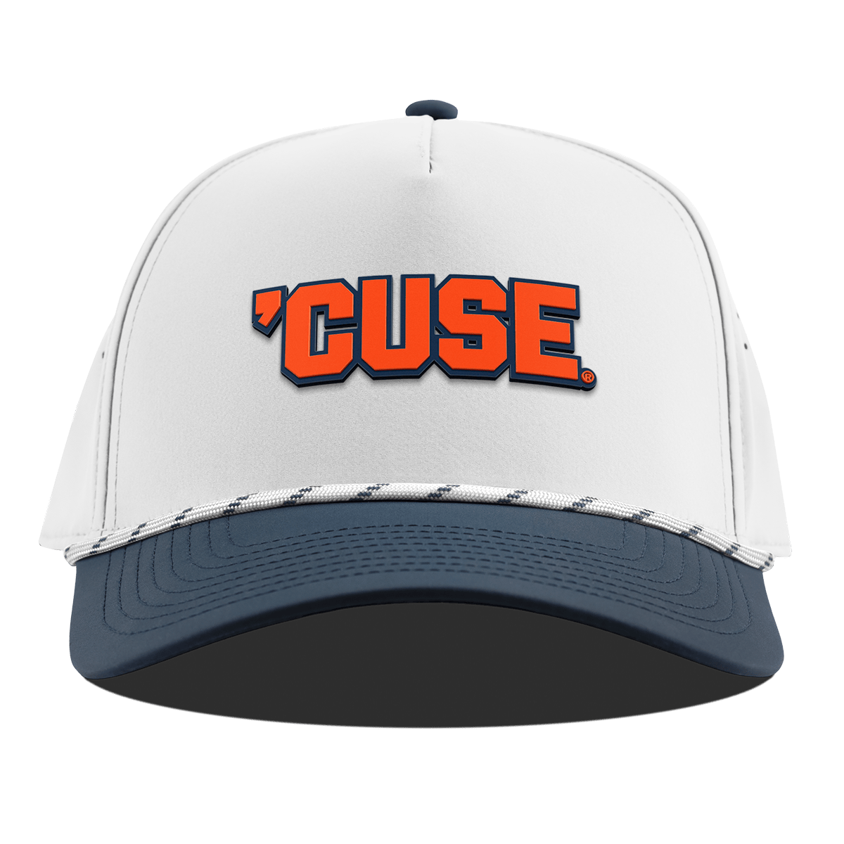 Syracuse University "Cuse Block" Curved 5 Panel Rope White/Orion