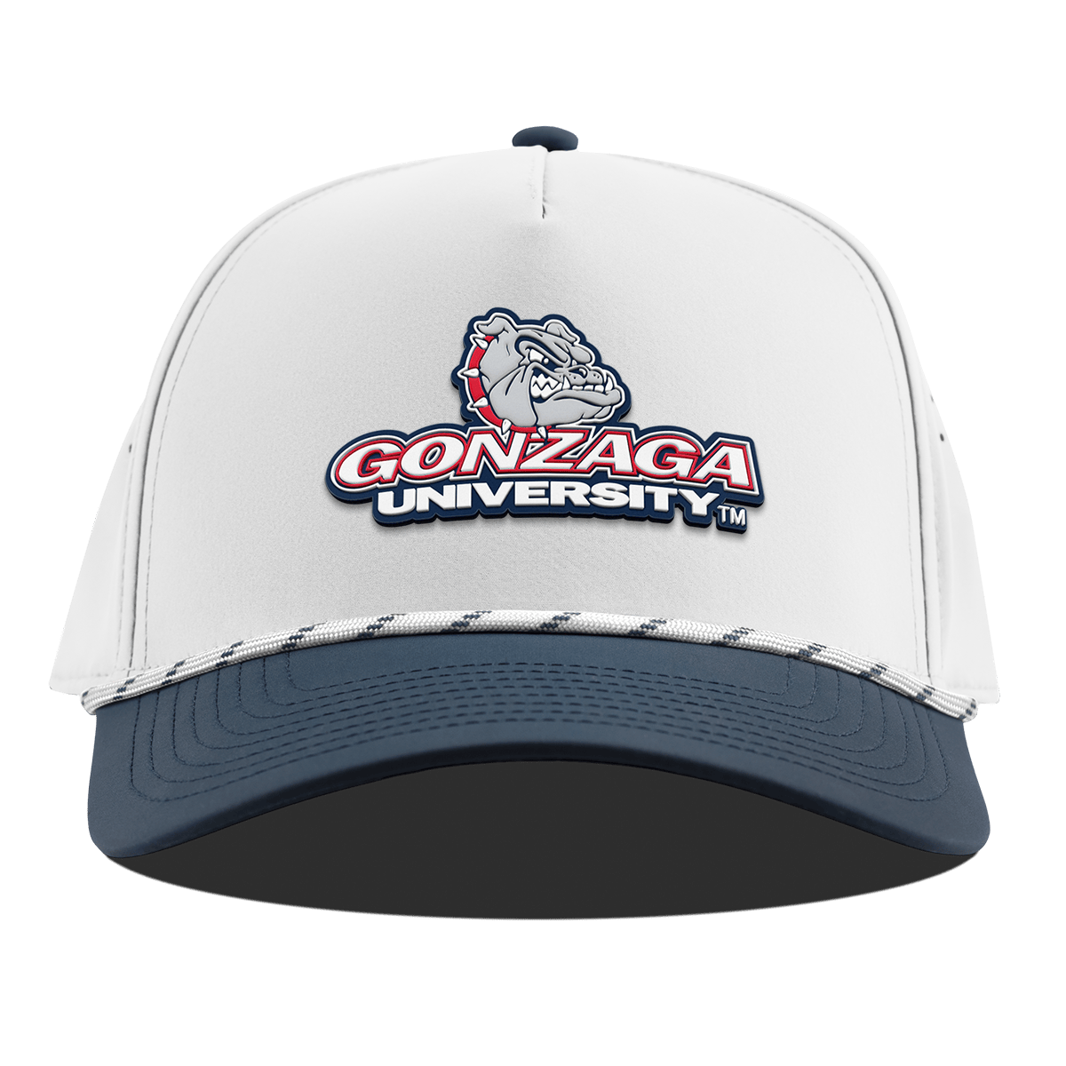 Gonzaga University "Gonzaga Team Logo" Curved 5 Panel Rope White/Orion