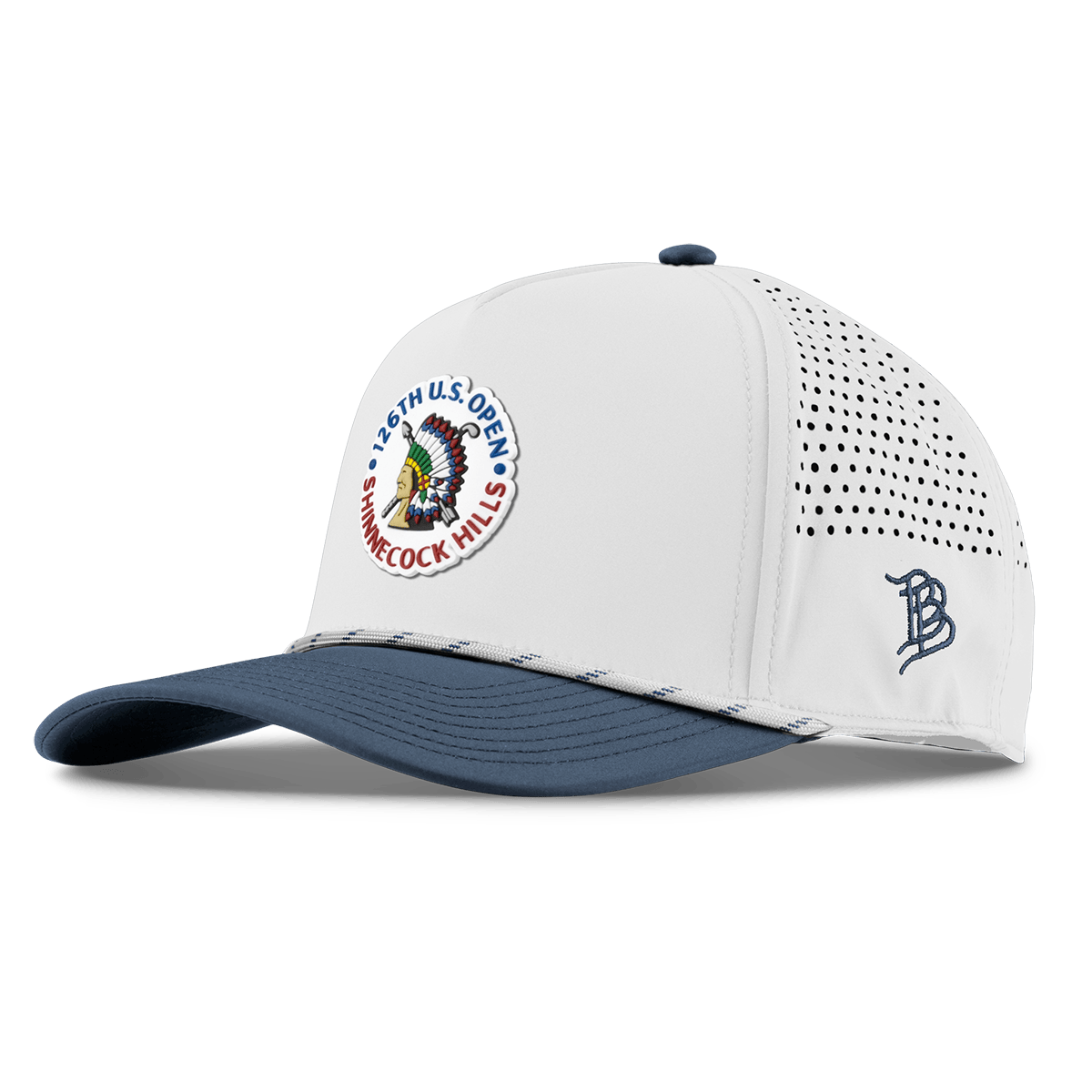 2026 U.S. Open Colored Emblem Curved 5 Panel Rope White/Orion