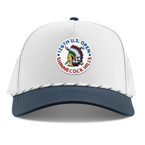 2026 U.S. Open Colored Emblem Curved 5 Panel Rope White/Orion