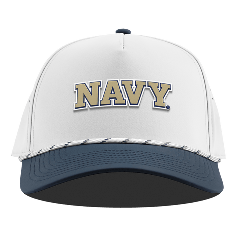 United States Naval Academy "Naval Academy Block" Curved 5 Panel Rope White/Orion